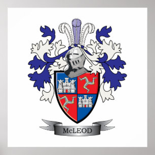 Póster McLeod Family Crest Coat of Arms