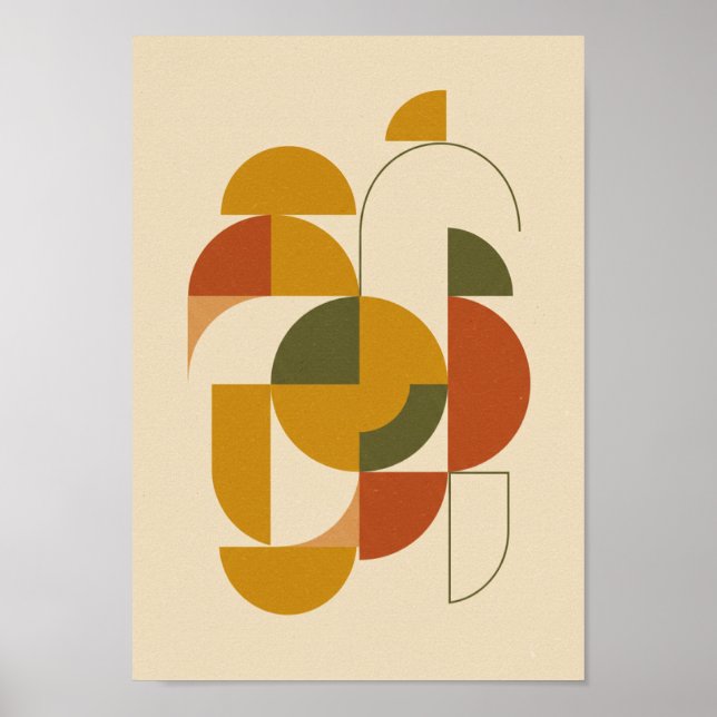 Póster MCM Geometric Wall Art Print (Frente)