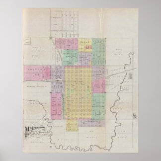 Póster McPherson City, Condado de McPherson, Kansas