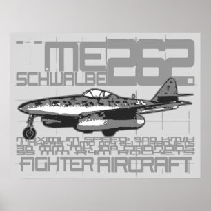 Póster Me 262 Schwalbe