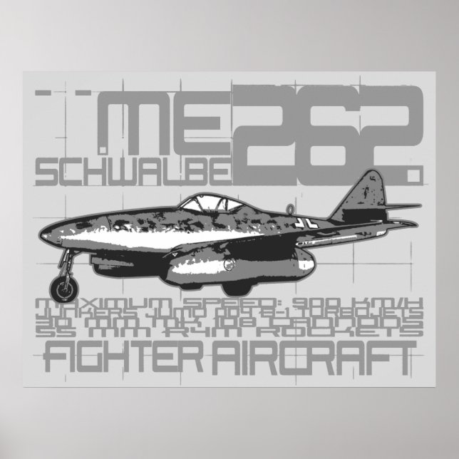 Póster Me 262 Schwalbe (Frente)