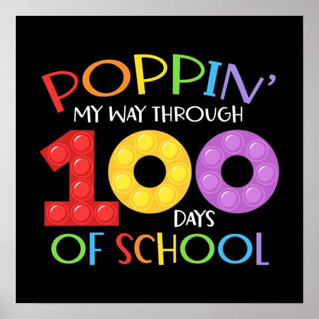 Póster Me abriré camino a través de 100 días de colegio (Frente)