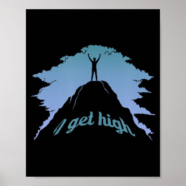 Póster Me Alcanza El Humor De Rock Climber Pun (Frente)