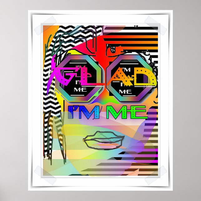 Póster Me alegra que yo sea yo (Frente)