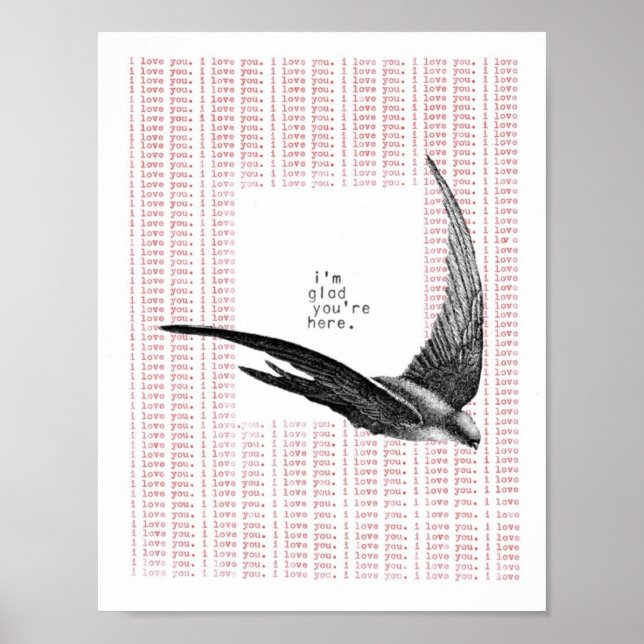 Póster me alegro de que estés aquí (Frente)