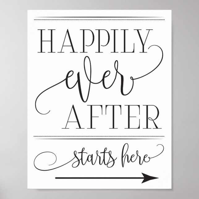 Póster Me alegro de que haya empezado aquí el Rótulo Boda (Frente)