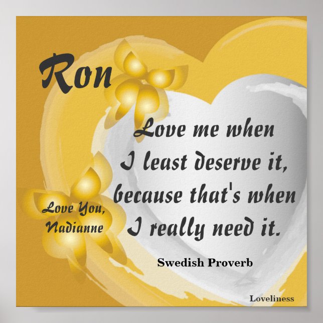 Póster Me Amo Como Yo, Poster _ Personalizar (Frente)