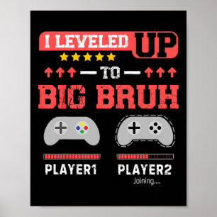 Póster Me Ascendí a Gran Hermano Gamer Divertido Hermano 