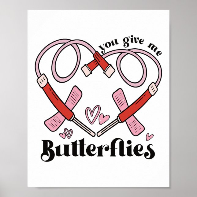 Póster Me Das Butterflies Phlebotomist Pbt Valentine (Frente)