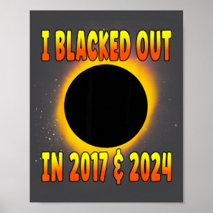 Póster Me Desmayé 2017 Eclipse Total de Sol