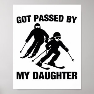 Póster Me dieron un golpe con el esquí por mi hija. Famil