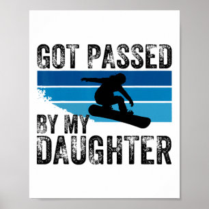 Póster Me dieron un ped por mi hija divertido diseño para