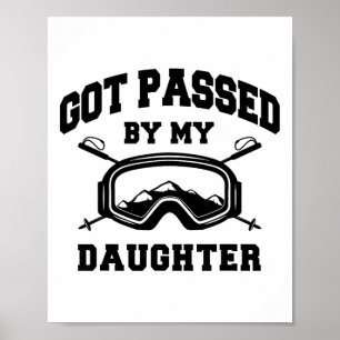 Póster Me dieron una patada por mi hija Tipografía Vintag
