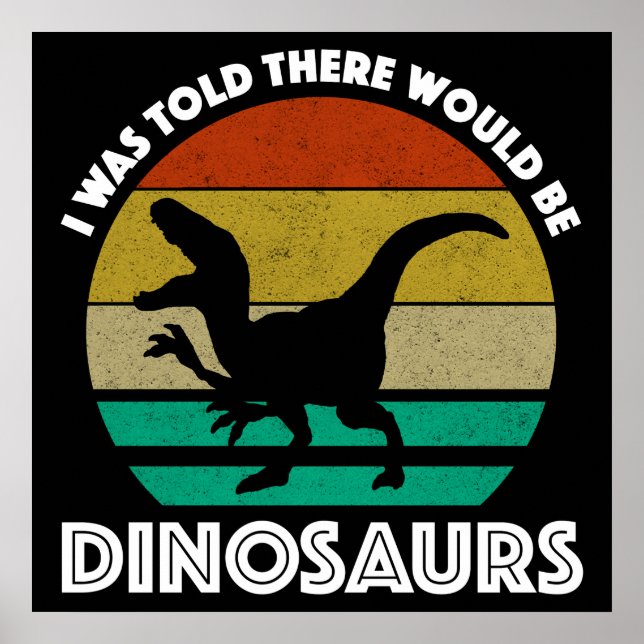Póster Me Dijeron Que Habría Dinosaurios (Frente)