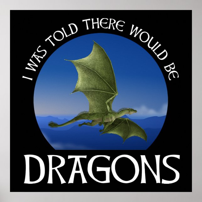Póster Me dijeron que habría dragones (Frente)