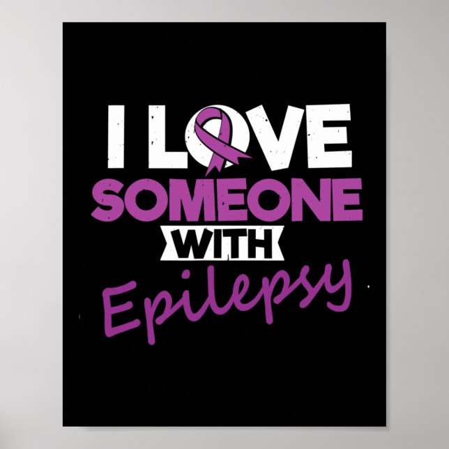 Póster Me Encanta Alguien Con Epilepsia Day Seizations Wa (Frente)