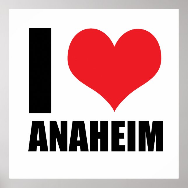 Póster Me encanta Anaheim (Frente)
