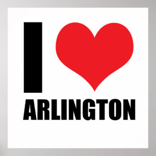 Póster Me encanta Arlington