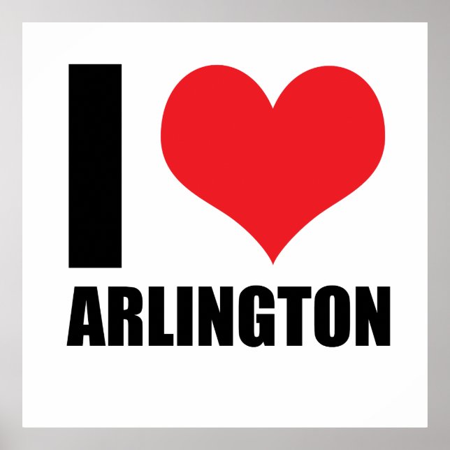 Póster Me encanta Arlington (Frente)