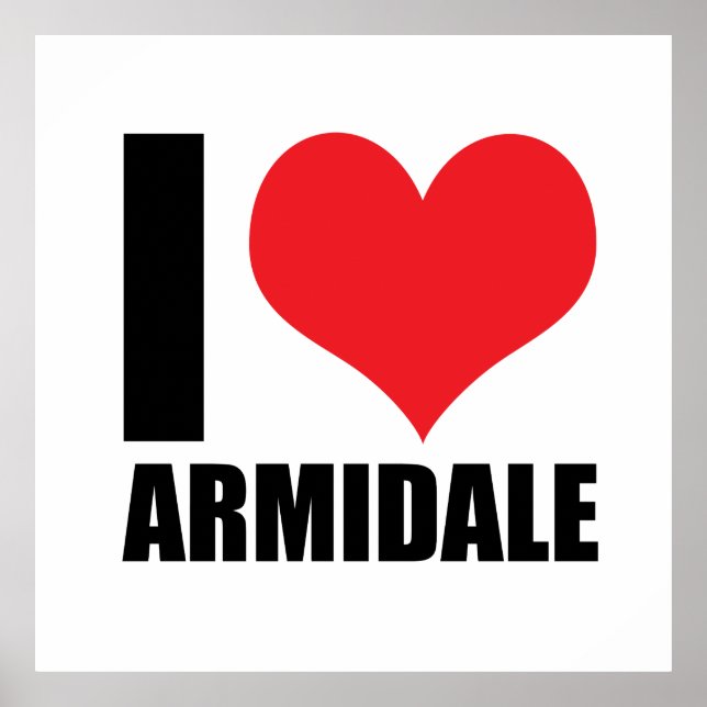 Póster Me encanta Armidale (Frente)