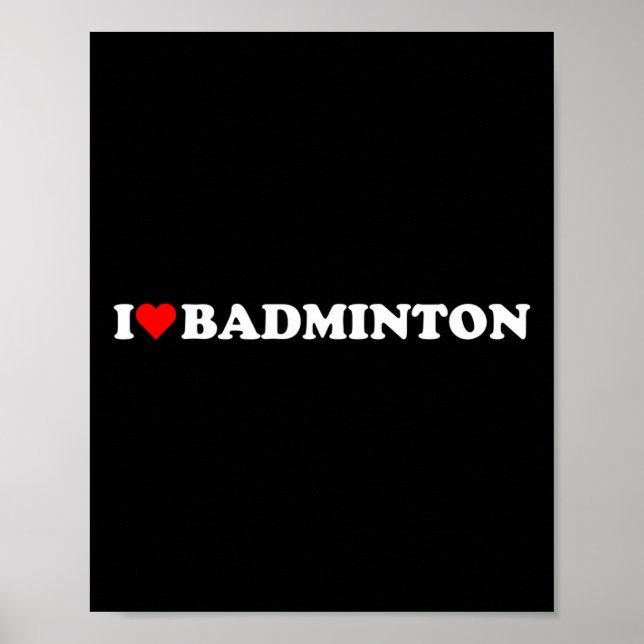 Póster Me encanta Badminton Me encanta Badminton Hob (Frente)