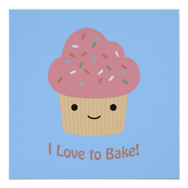 Póster ¡Me encanta Bake! Cupcake (Anverso)