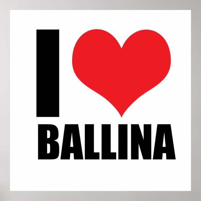 Póster Me encanta Ballina (Frente)