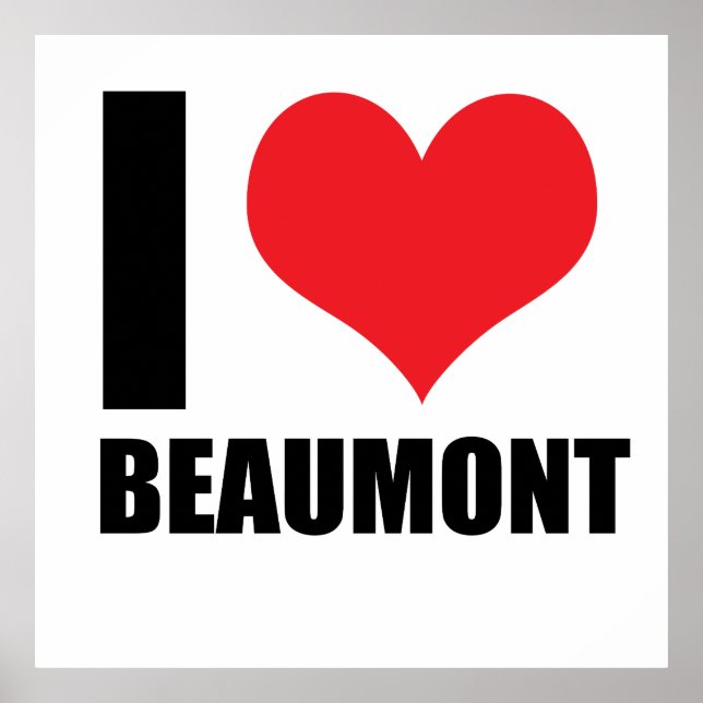 Póster Me encanta Beaumont (Frente)