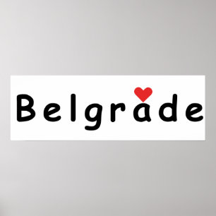 Póster Me encanta Belgrado