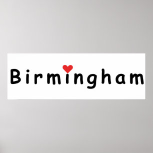 Póster Me encanta Birmingham
