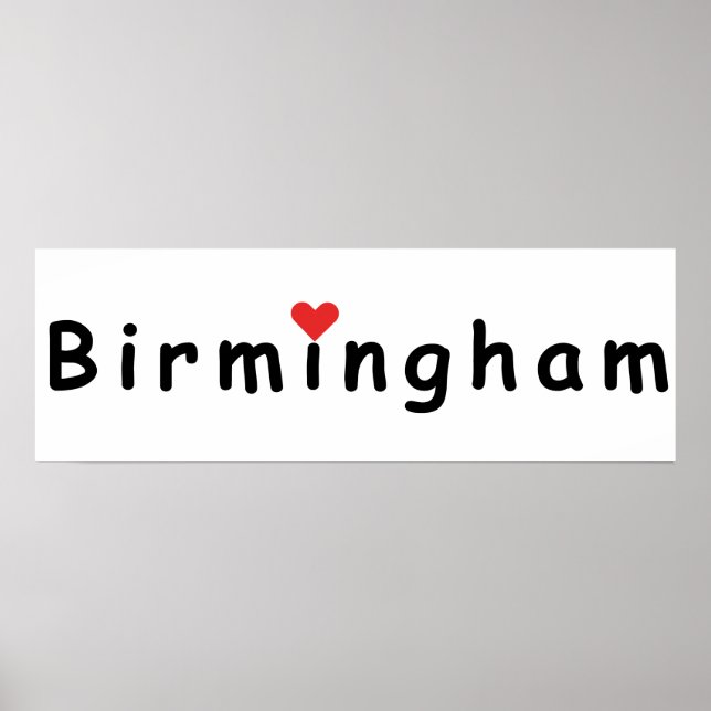 Póster Me encanta Birmingham (Frente)