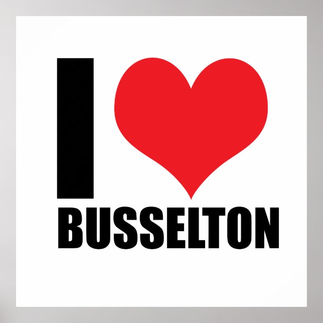 Póster Me encanta Busselton (Frente)