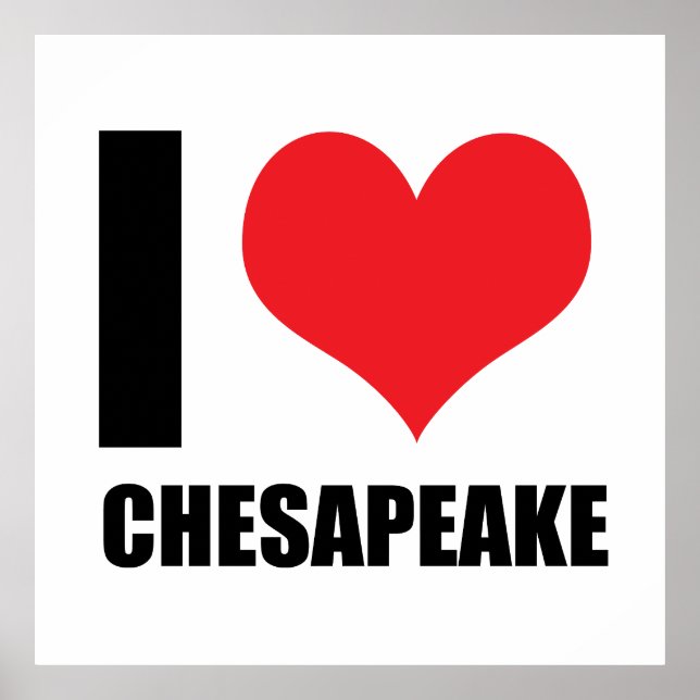 Póster Me encanta Chesapeake (Frente)