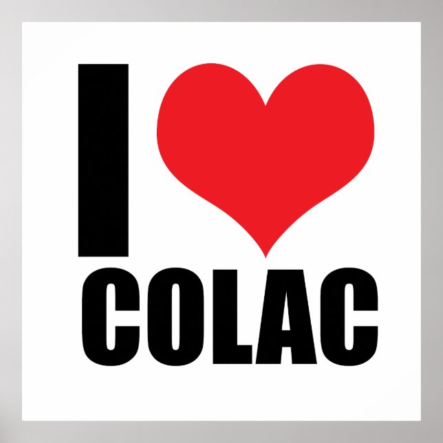 Póster Me encanta Colac (Frente)