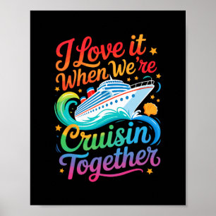 Póster Me encanta cuando estamos navegando juntos diverti