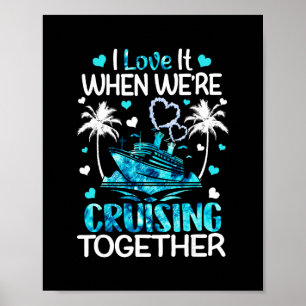 Póster Me encanta cuando navegamos juntos hombres mujeres