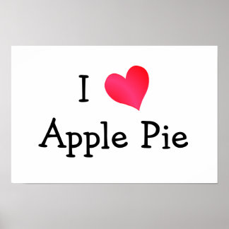 Póster Me encanta el Apple Pie