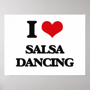 Póster Me encanta el baile Salsa