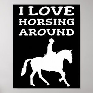 Póster Me Encanta El Caballo En Torno Al Propietario Del