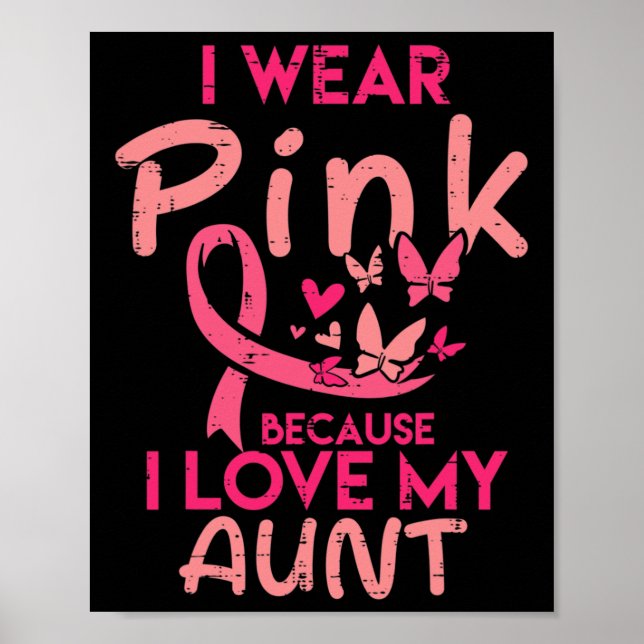 Póster Me Encanta El Cáncer De Mama. (Frente)