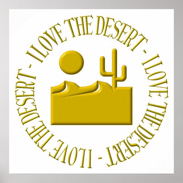 Póster Me encanta el desierto (Frente)