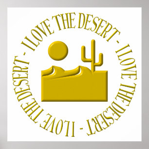 Póster Me encanta el desierto