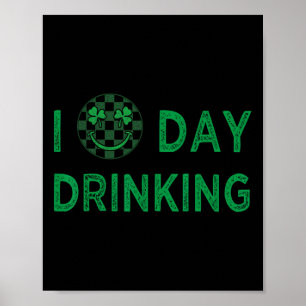 Póster Me encanta el día de la bebida antes del Día del P