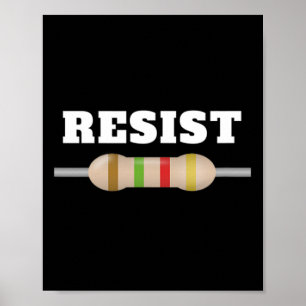 Póster Me Encanta El Diseño De Electricidad Resista Símbo