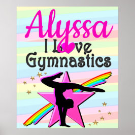 PÓSTER ME ENCANTA EL DISEÑO SUPER STAR DE GIMNASIA
