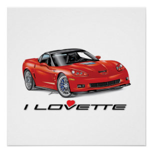 PÓSTER ME ENCANTA EL DISEÑO ÚNICO DE COCHES