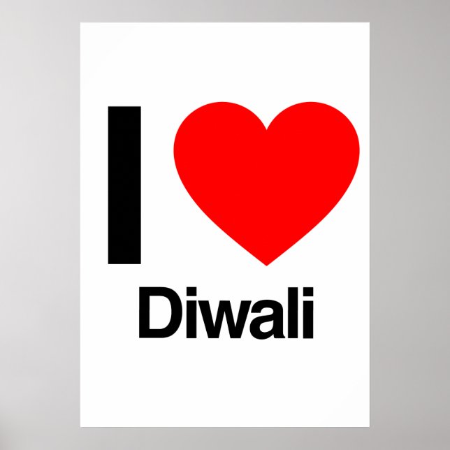 Póster me encanta el diwali (Frente)