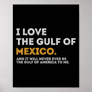 Póster Me Encanta El Golfo De México Golfo De Estados Uni