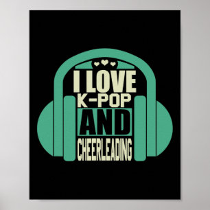 Póster Me encanta el K-pop y las porristas