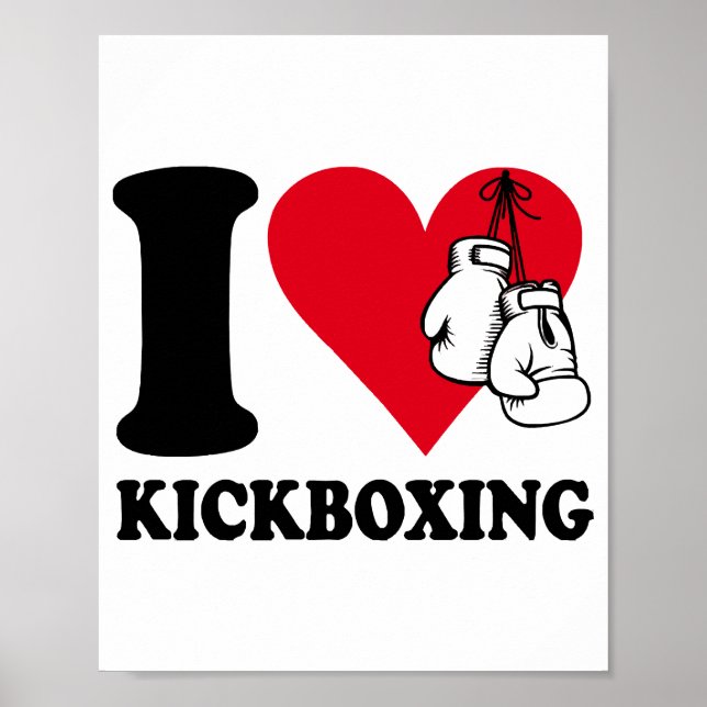Póster Me encanta el kickboxing (Frente)